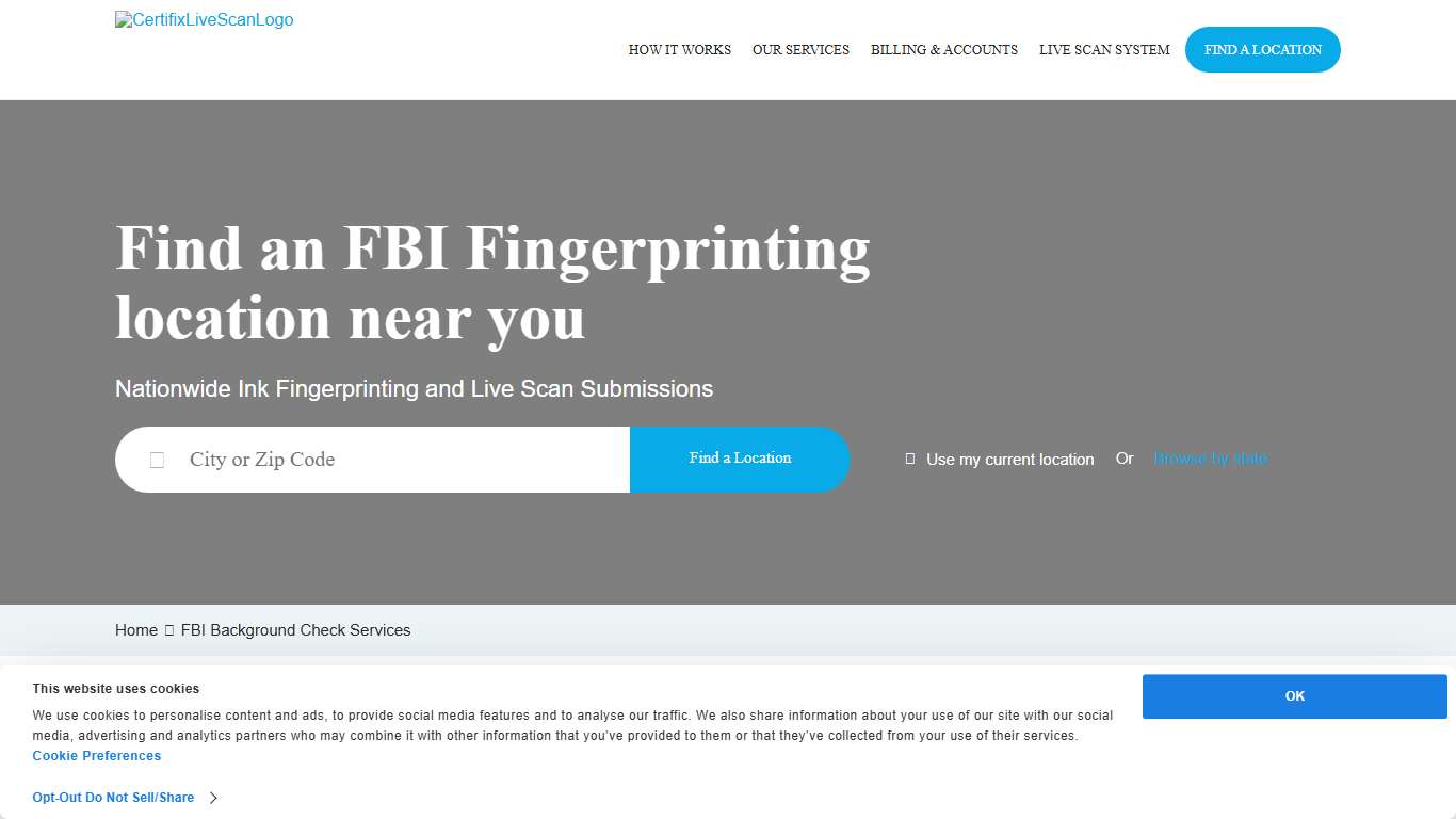 FBI Fingerprinting Services Near You – Nationwide Locations